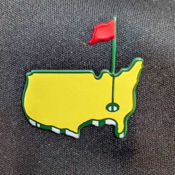 Masters Tech Mens LG Black Full Zip Golf Rain Jacket Stowable Augusta - Picture 2 of 13